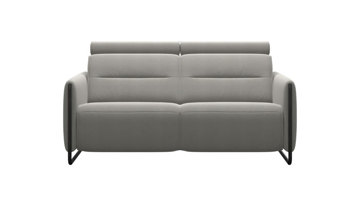Stressless Emily 2 Sofa in Begonia Light Grey Fabric